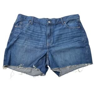 NWT Old Navy high rise slouchy cut off jean shorts women’s size 20
